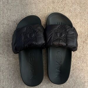 Naked Wolfe Coast Black Slippers🖤